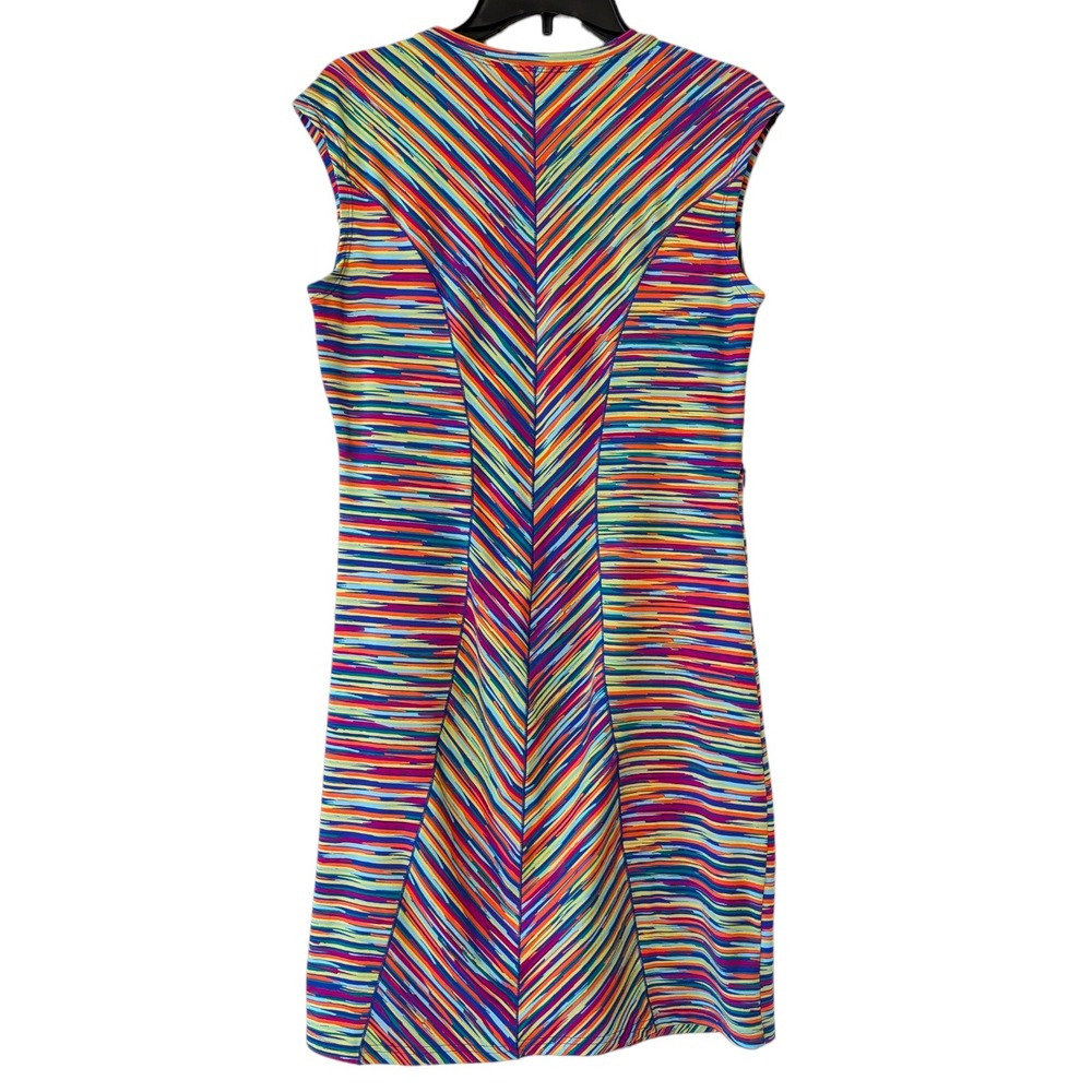Title Nine Dream Dress Rainbow Womens Medium Striped Sleeveless Athletic - Picture 4 of 9